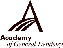 The image displays a logo for the Academy of General Dentistry.
